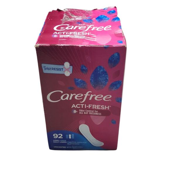 Carefree Acti-fresh Pads 1 Boxes 92 Count Box Damaged - Picture 1 of 3